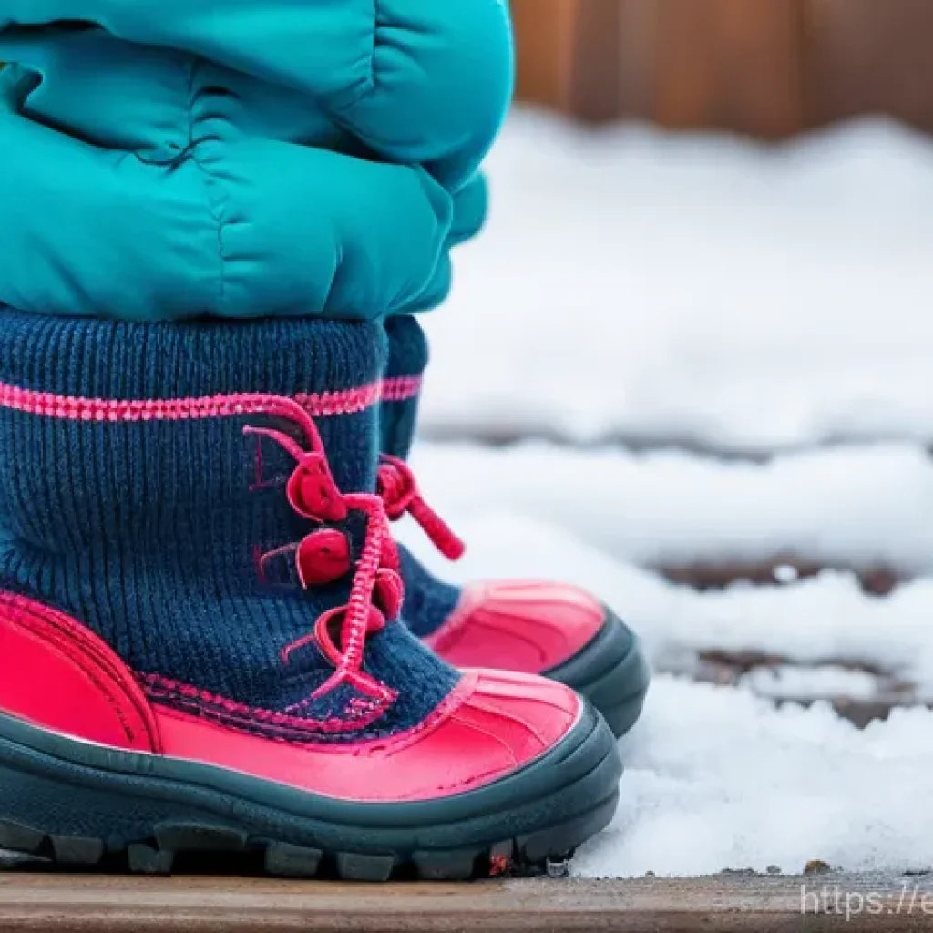 유아용 겨울 양말 추천 - **Prompt 1: Toddler Exploring in Merino Wool Socks** "A happy, energetic toddler (around 18-24 m...