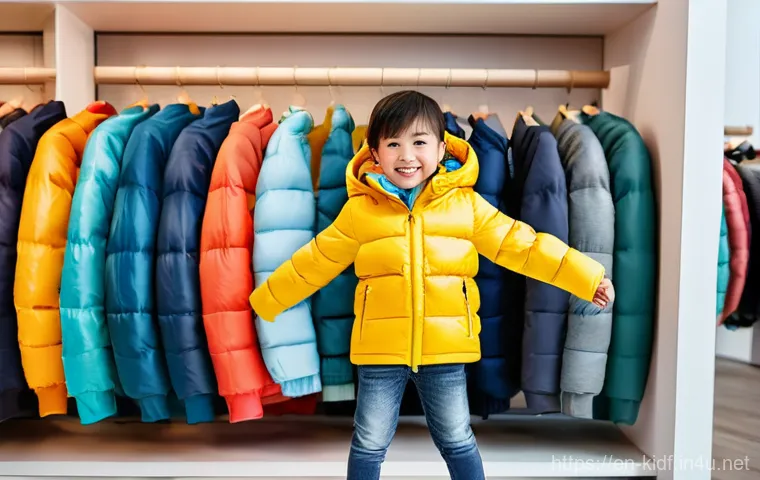 아동용 가을 점퍼 추천 - **Prompt 1: "Playground Explorer in Durable Outerwear"** A happy, active child, approximately 7-...