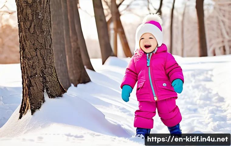 아동용 털모자 스타일 - **Whimsical Animal Adventure:** "A joyful toddler, around 3 years old, with rosy cheeks and a wi...